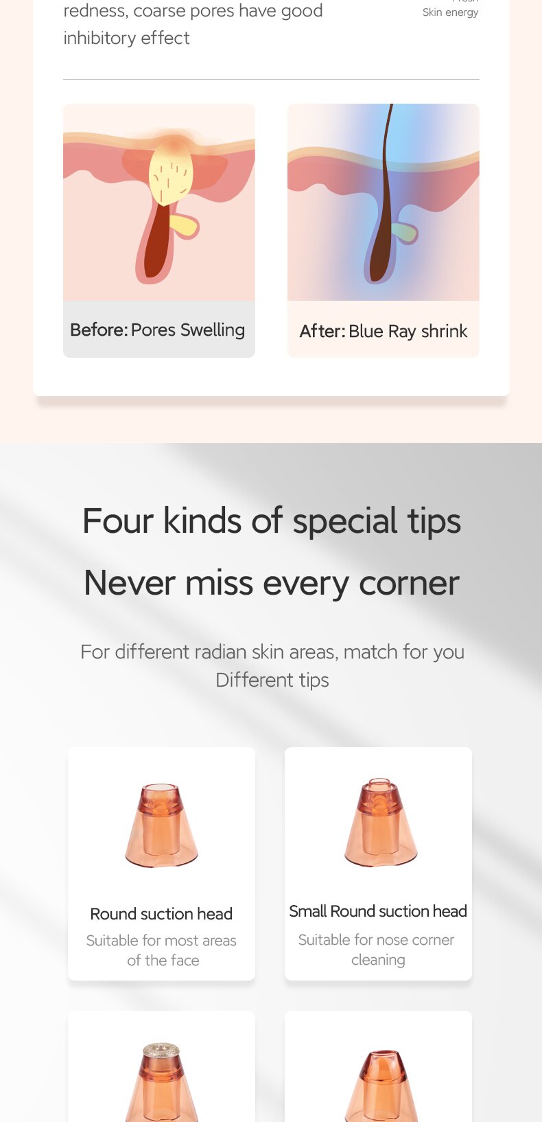 Blackhead Remover Vacuum Cleaner Black Dot Acne Pore Cleaning Beauty Skin Care Tools Home Use Facial Cleaning Devices