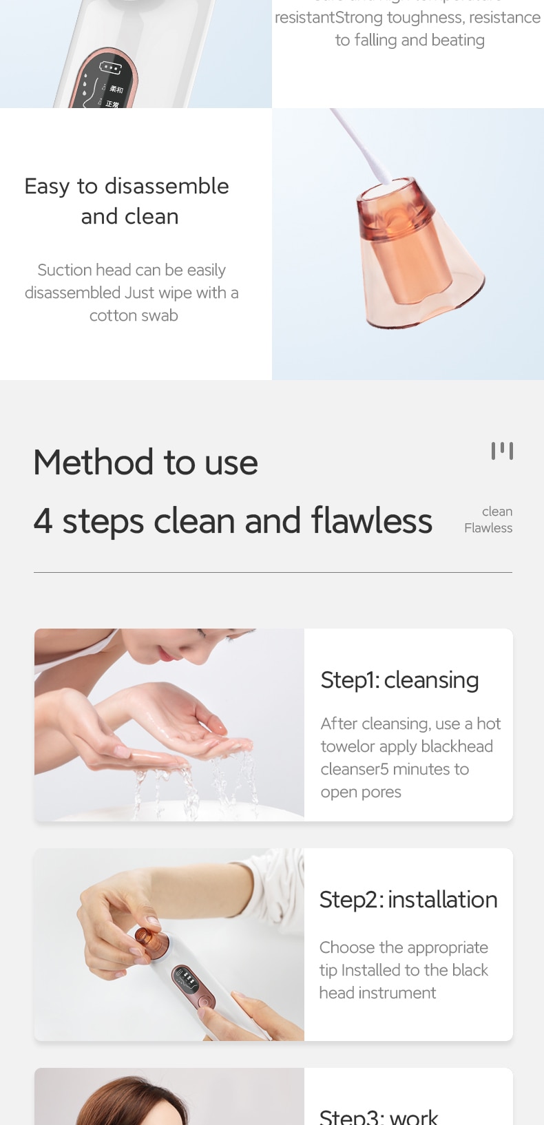 Blackhead Remover Vacuum Cleaner Black Dot Acne Pore Cleaning Beauty Skin Care Tools Home Use Facial Cleaning Devices