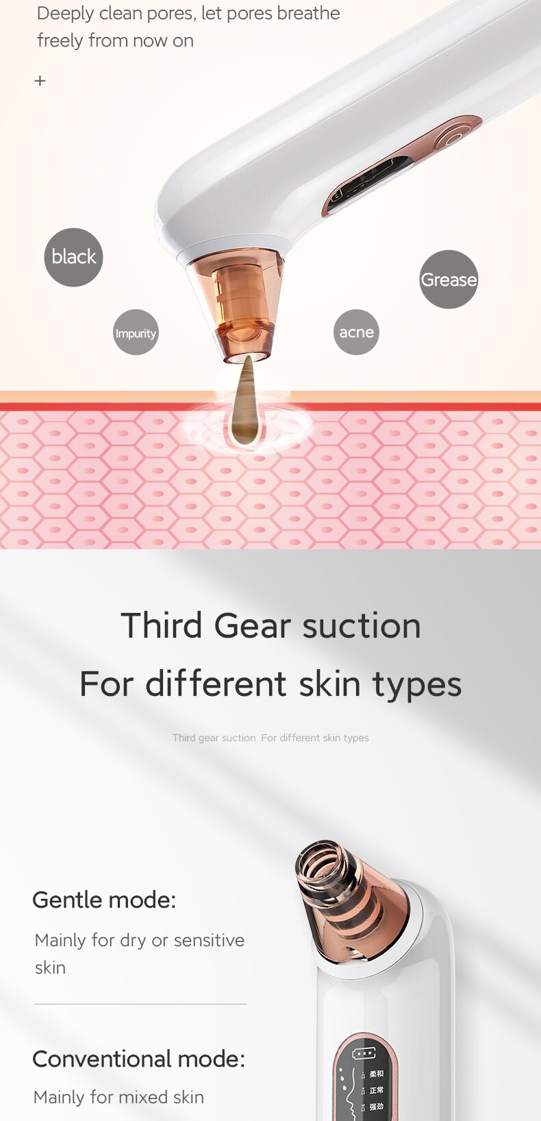 Blackhead Remover Vacuum Cleaner Black Dot Acne Pore Cleaning Beauty Skin Care Tools Home Use Facial Cleaning Devices