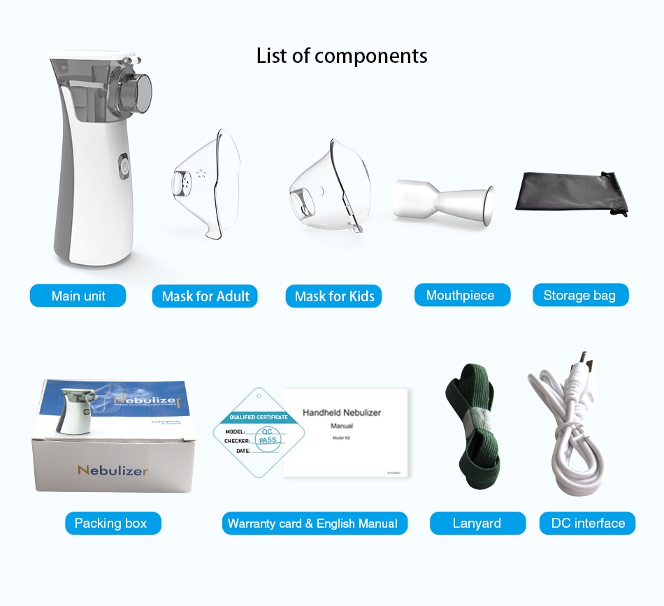 Yongrow Newest Medical Nebulizer Handheld Asthma Inhaler Atomizer for children health care usb mini Portable Nebulizer