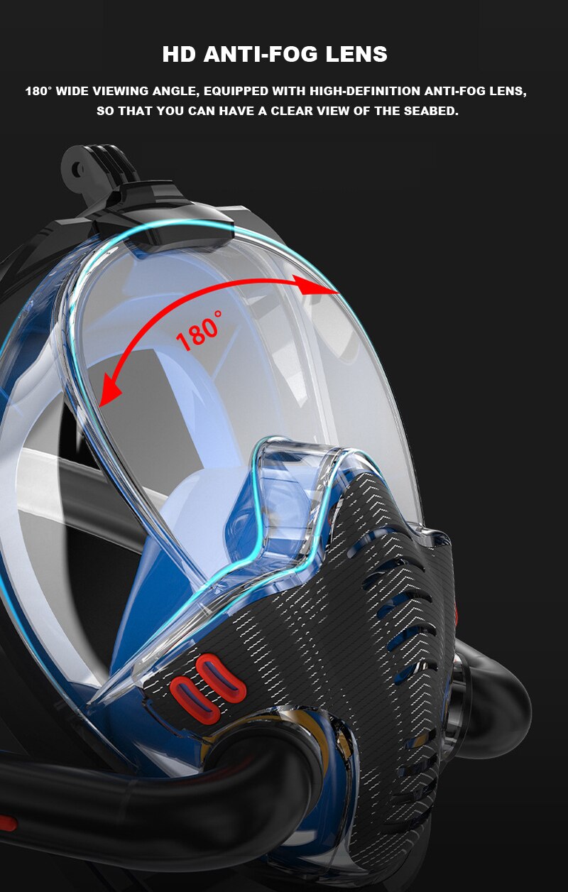 Women Scuba Diving Mask Full Face Snorkeling Mask Underwater Anti Fog Snorkeling Diving Mask For Swimming Spearfishing Dive Men